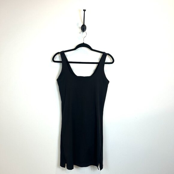 Old Navy Active Size Medium Powersoft Black Romper Athletic Dress Built In Bra - Picture 1 of 12